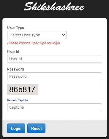 :: Shikshashree :: User Login .